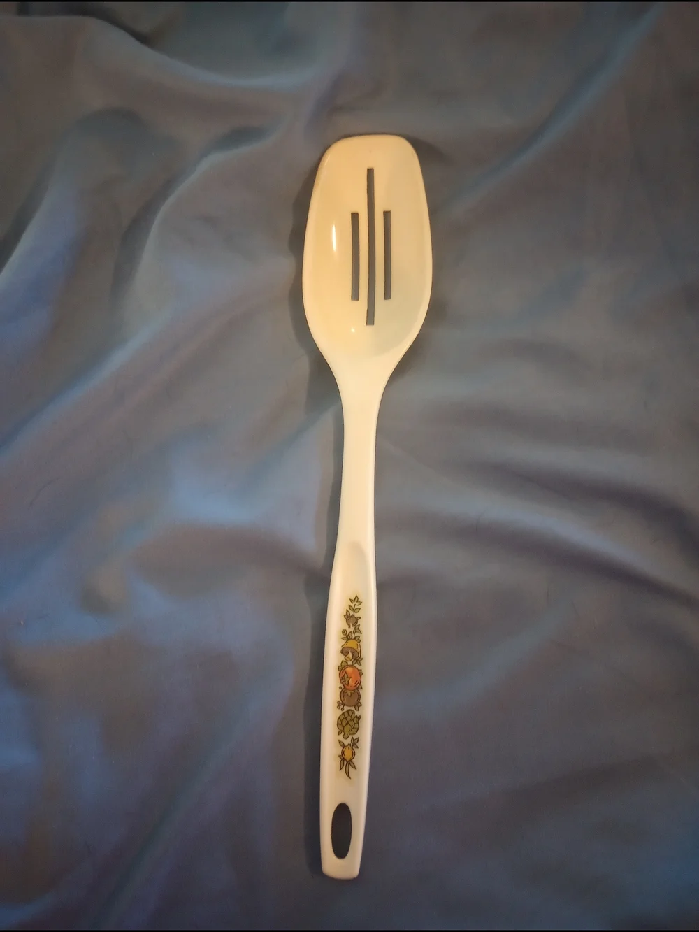Vintage Foley Melamine Slotted Spoon